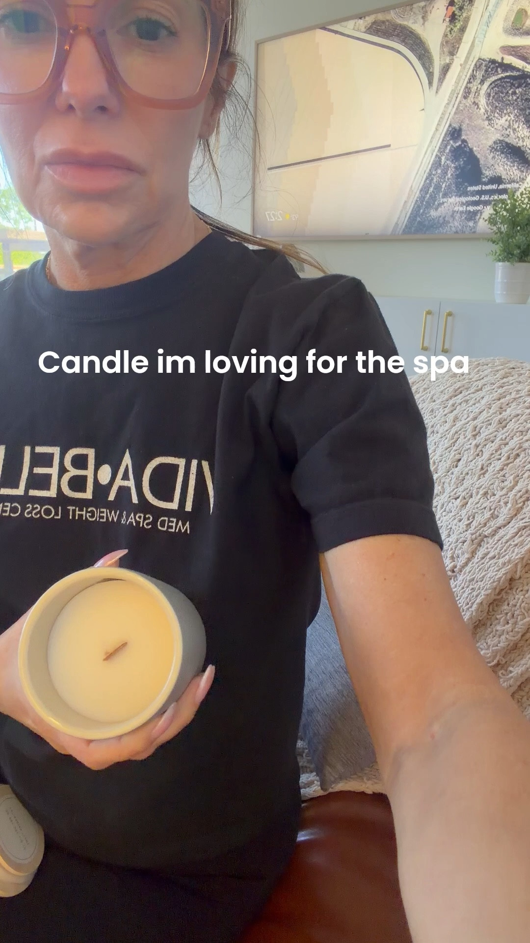 I’m loving this new candle for the spa. Wood wick is a bonus. 🕯️  

#LTKOver40 #LTKHome #LTKdayinmylife