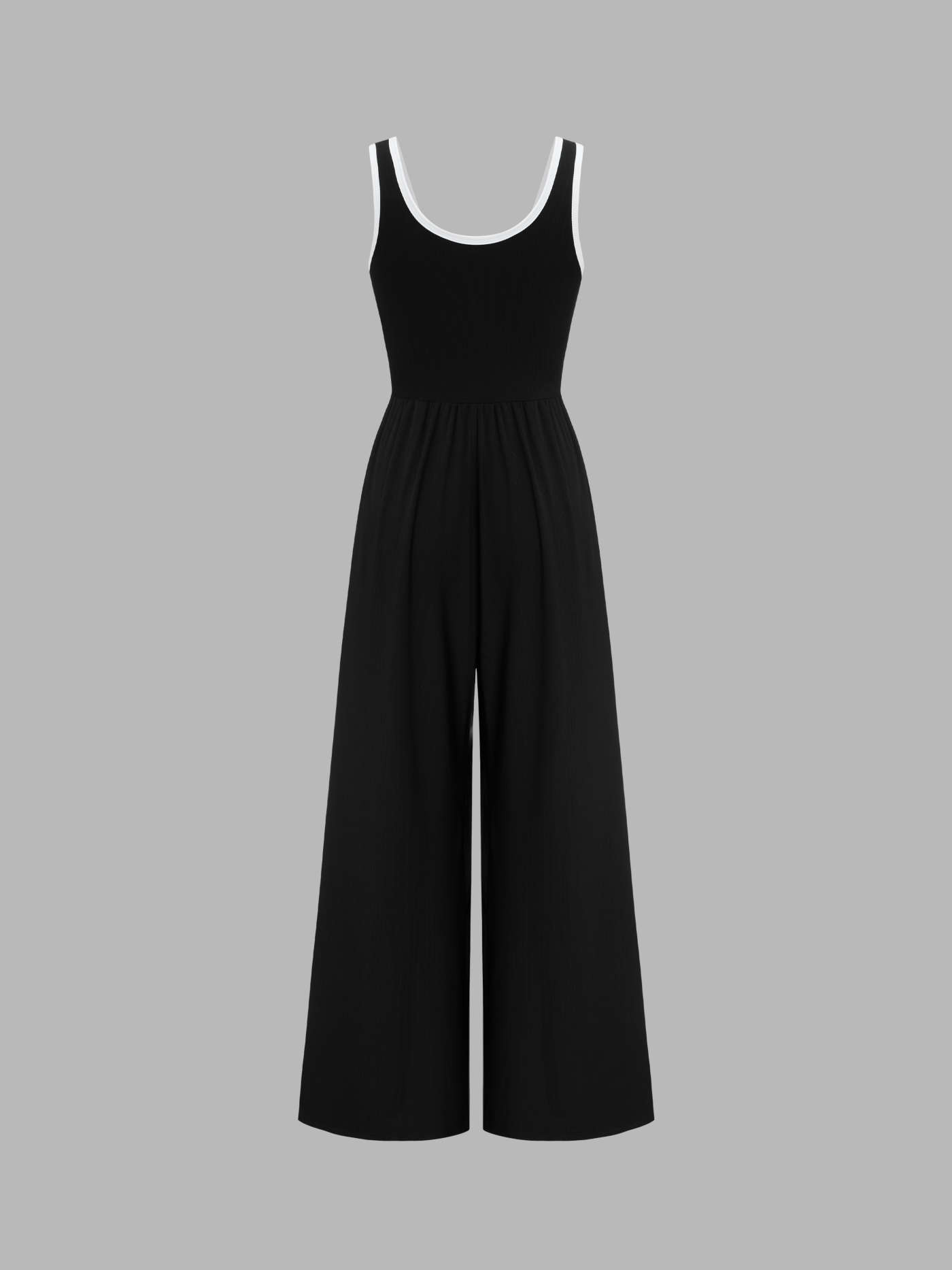 Contrasting Binding Pocket Wide Leg Jumpsuit | Cider