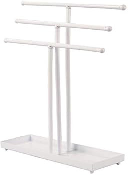 AUTODECO Jewelry Organizer Stand 3 Tier Tabletop Bracelet Rings Watches Necklace Display with Tra... | Amazon (US)