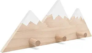 Mountain Peak Wall Hook Wooden Snowy Mountain Kids Nursery Decor Woodland Adventure Themed Entran... | Amazon (US)