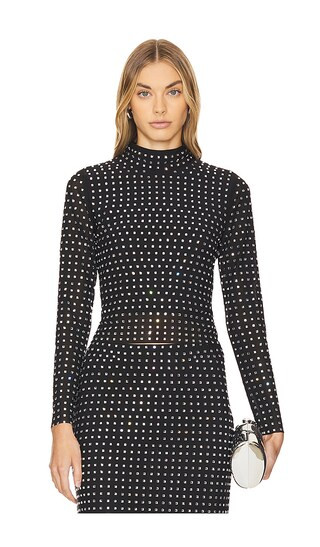 Melvina Top in Black Onyx | Revolve Clothing (Global)