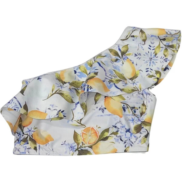 Women's Vanessa Two-Piece Swimsuit Top, Frutto Di Limoni | Maisonette