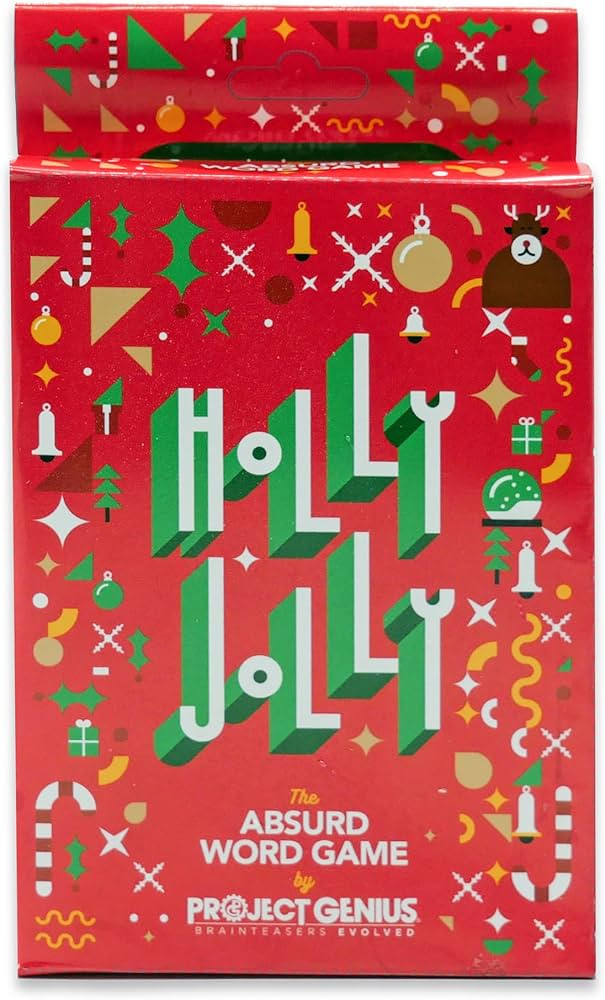 Holly Jolly - A Holiday Themed Absurd Word Game, 50 Festive Rhymes to Guess, Christmas Card Game,... | Amazon (US)