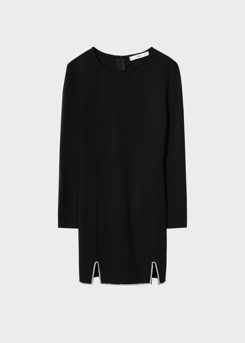 Rhinestone detail dress | MANGO (US)