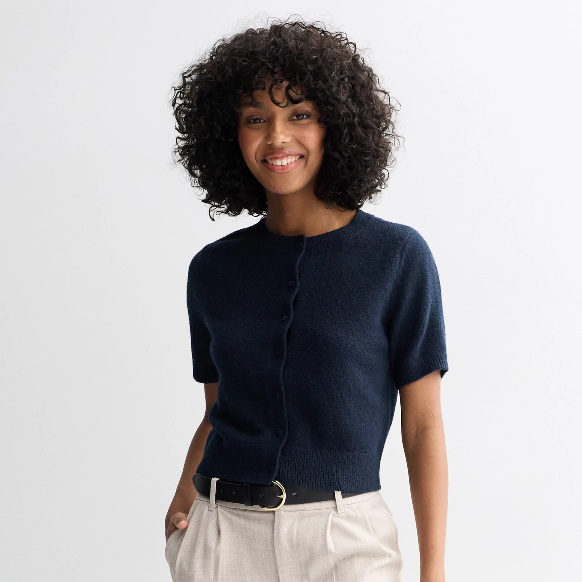 Juniors' SO® Short Sleeve Cardigan | Kohl's