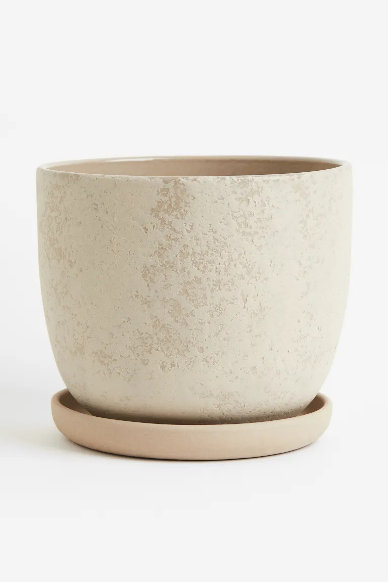Large Terracotta Plant Pot & Saucer | H&M (US + CA)