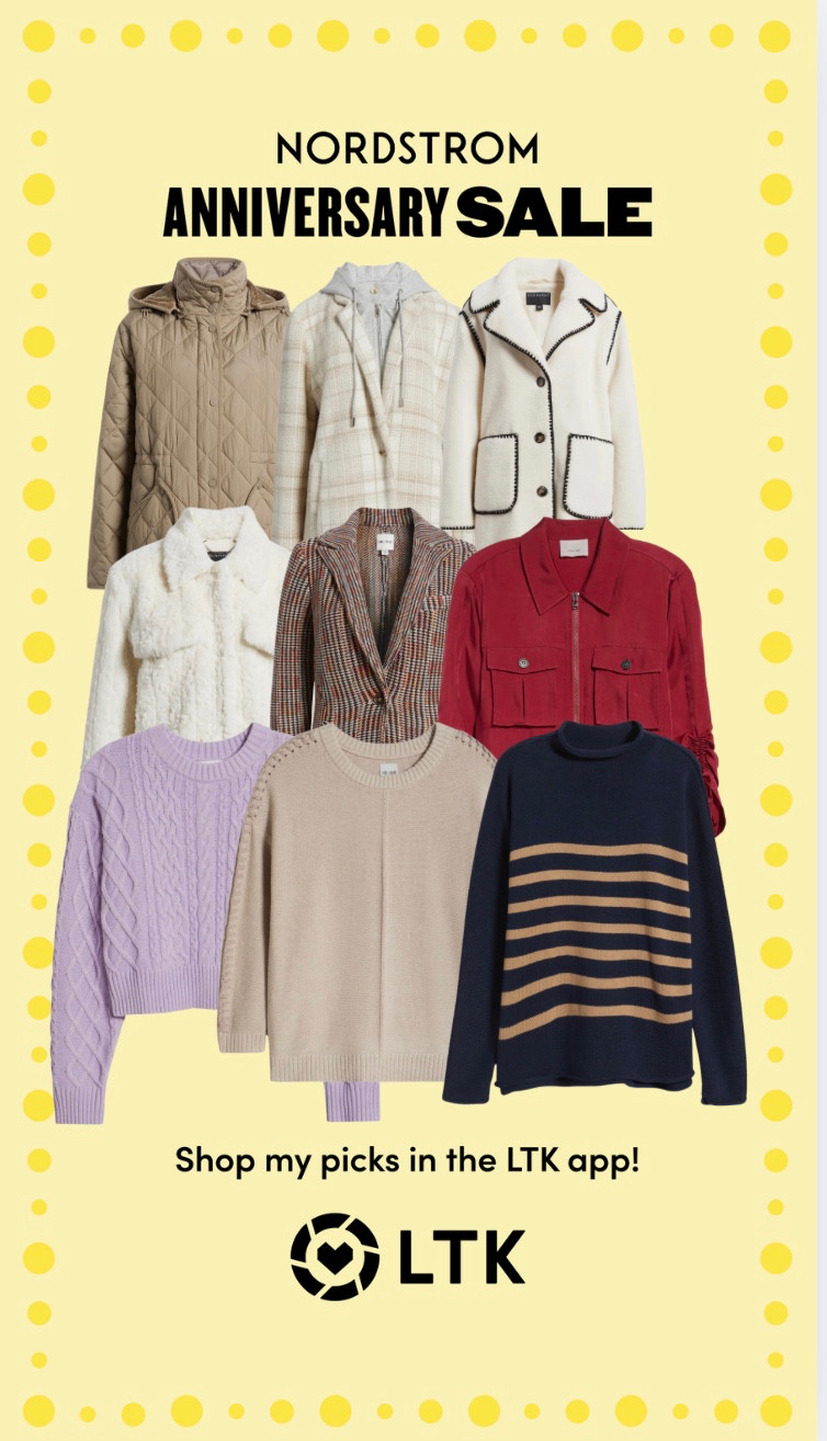 The Nordstrom Anniversary Sale is the perfect time to refresh your closet for fall. I found the best tops and coats that will carry you from late summer to layering season in style. From elevated basics to statement outerwear, these are the pieces you’ll wear on repeat—at prices that won’t last long. Tap to shop before they’re gone!  

#NordstromAnniversarySale #LTKFallStyle #LTKSale 

 #LTKOver40 #LTKSaleAlert #LTKStyleTip