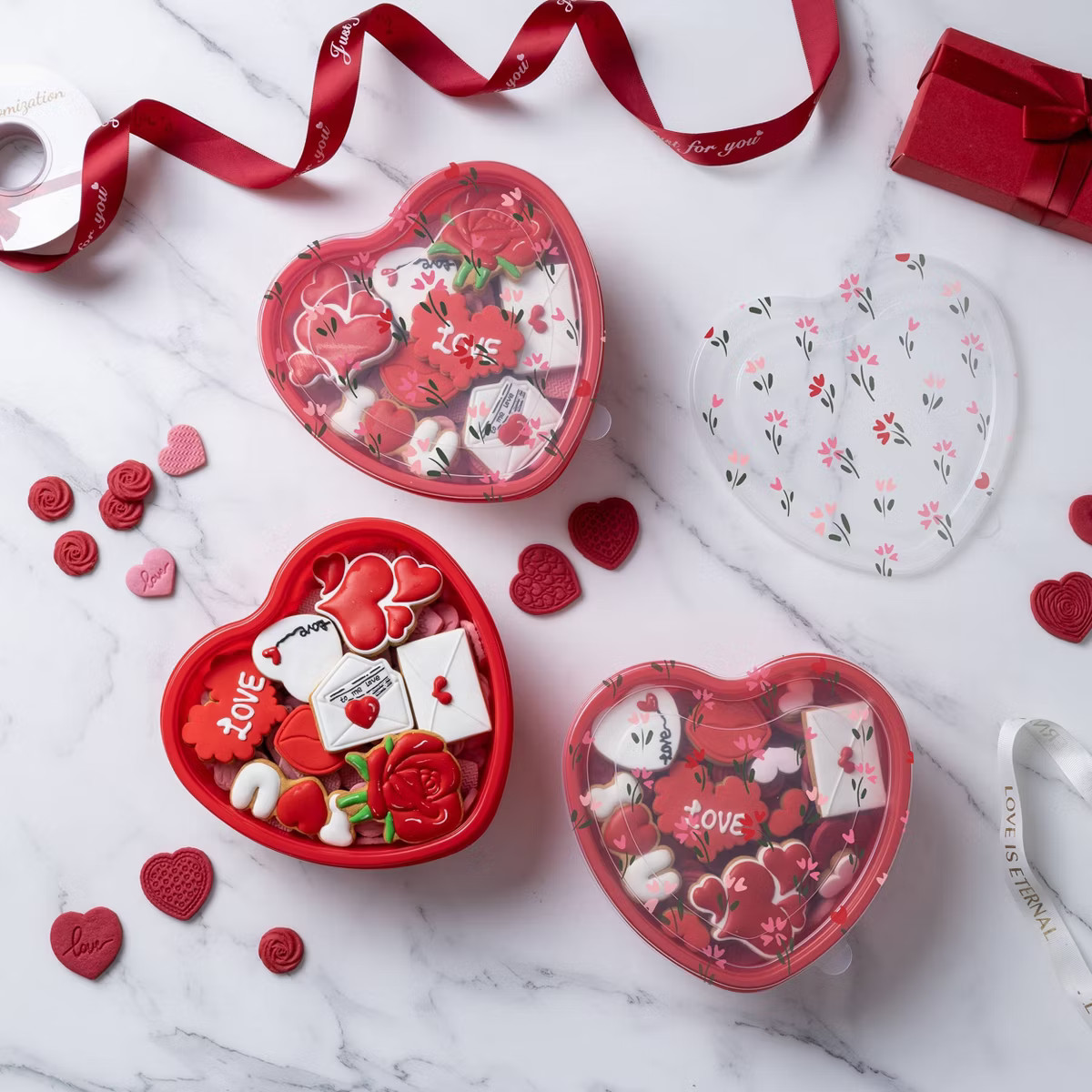 Cook With Color Heart Shaped with Print Semi Durable food Storage Container | Target