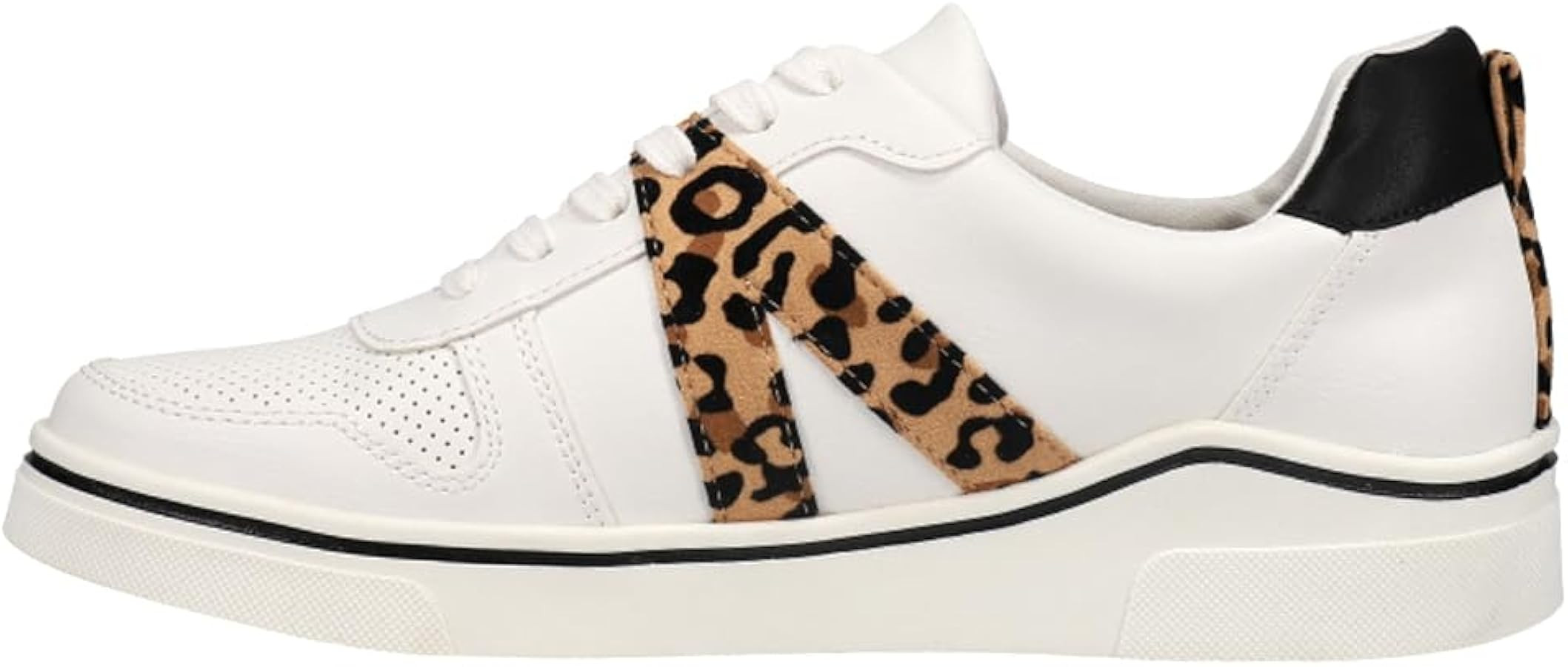 MIA Womens Alta Lace Up Sneakers Shoes Casual - Silver, White | Amazon (US)