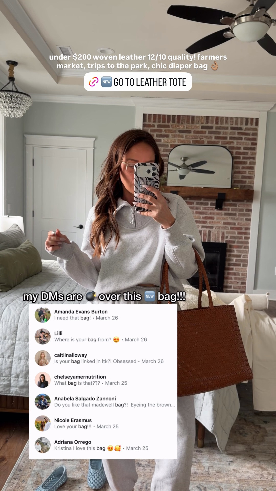 🆕 madewell leather bag for spring!! 

#LTKmomlife #LTKmorningroutine #LTKootd