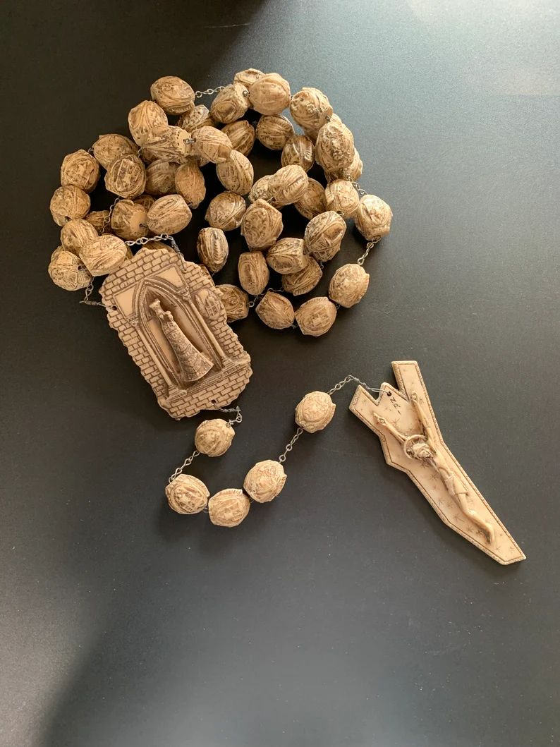 Vintage Rare Carved Resin Rosary Religious 61 Italian Wall - Etsy | Etsy (US)