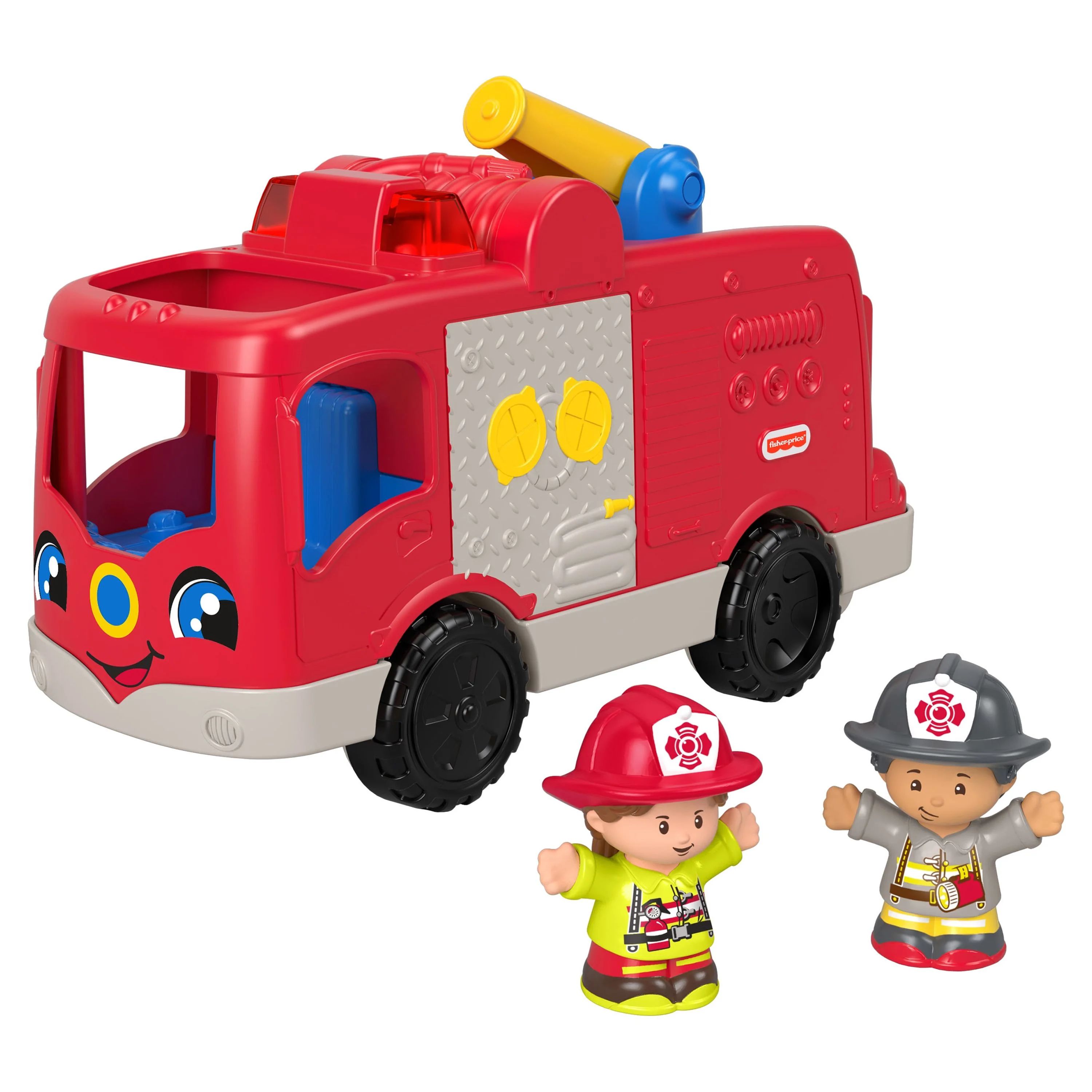 Fisher-Price Little People Helping Others Fire Truck Musical Toddler Toy with 2 Firefighter Figur... | Walmart (US)