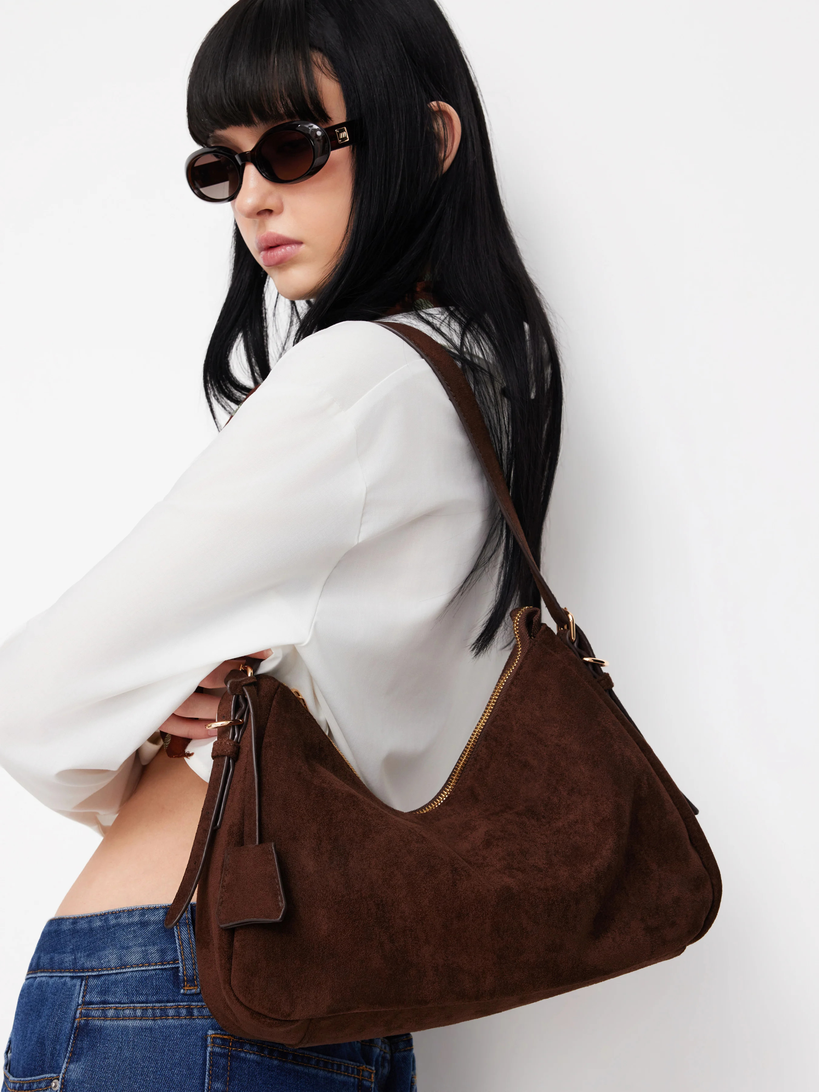 Su\u00e8de Nepbont FAUX SUEDE TOTE BAG For Dagelijkse casual | Cider