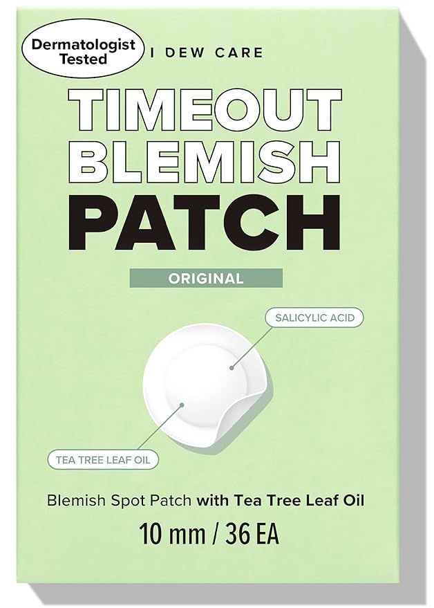 I DEW CARE Hydrocolloid Acne Pimple Patch - Timeout Blemish Original | Korean zit dark spot patch... | Amazon (US)