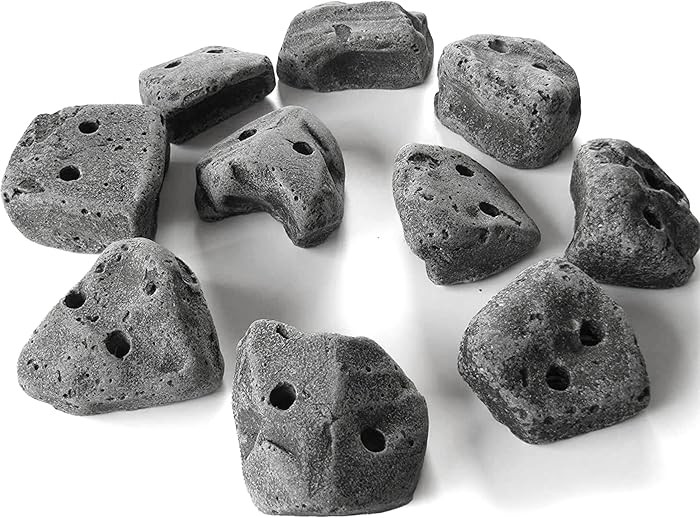 25 Large Screw On Rock Climbing Holds for Kids and Adults - Rock Wall Grips with Mounting Pattern... | Amazon (US)