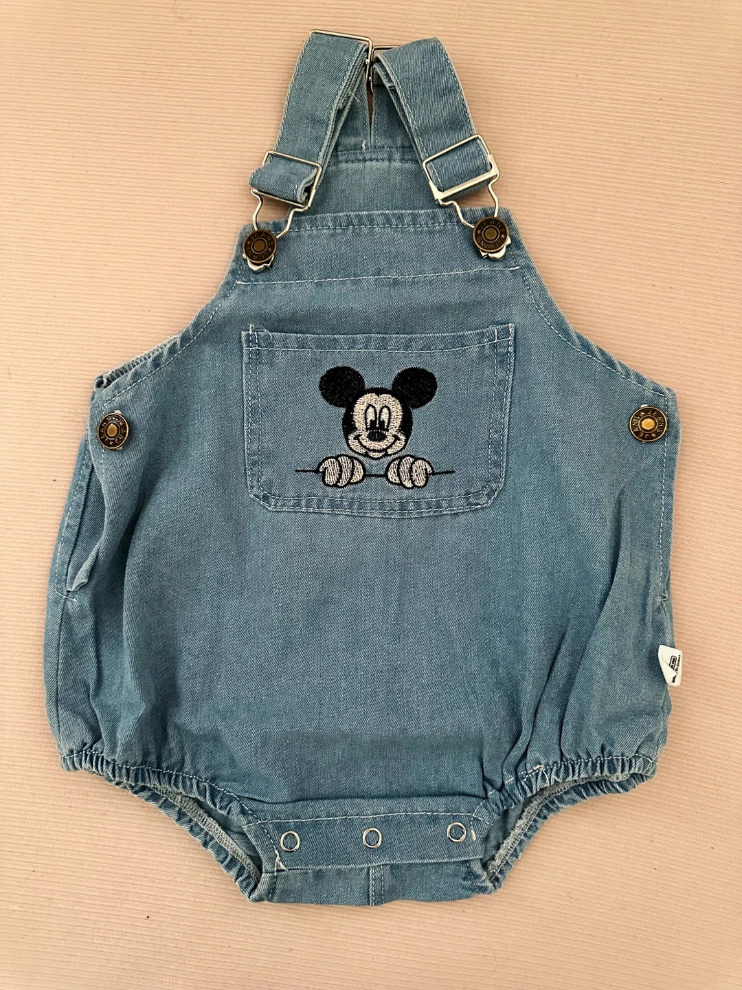 Mickey baby toddler denim overalls | Etsy (US)