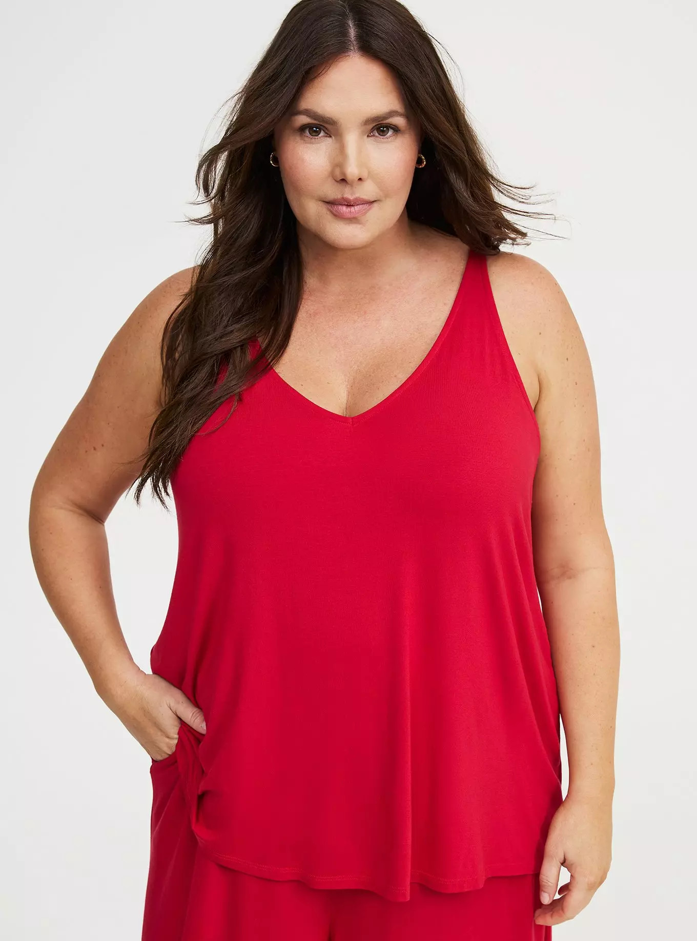 Super Soft V-Neck Swing Tank | Torrid (US & Canada)