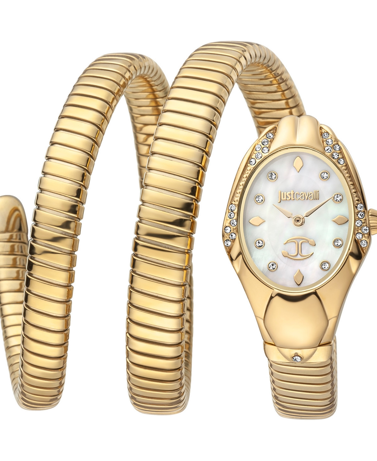 Just Cavalli Women's Gold Stainless Steel Bracelet Watch, 35mm - Gold | Macy's