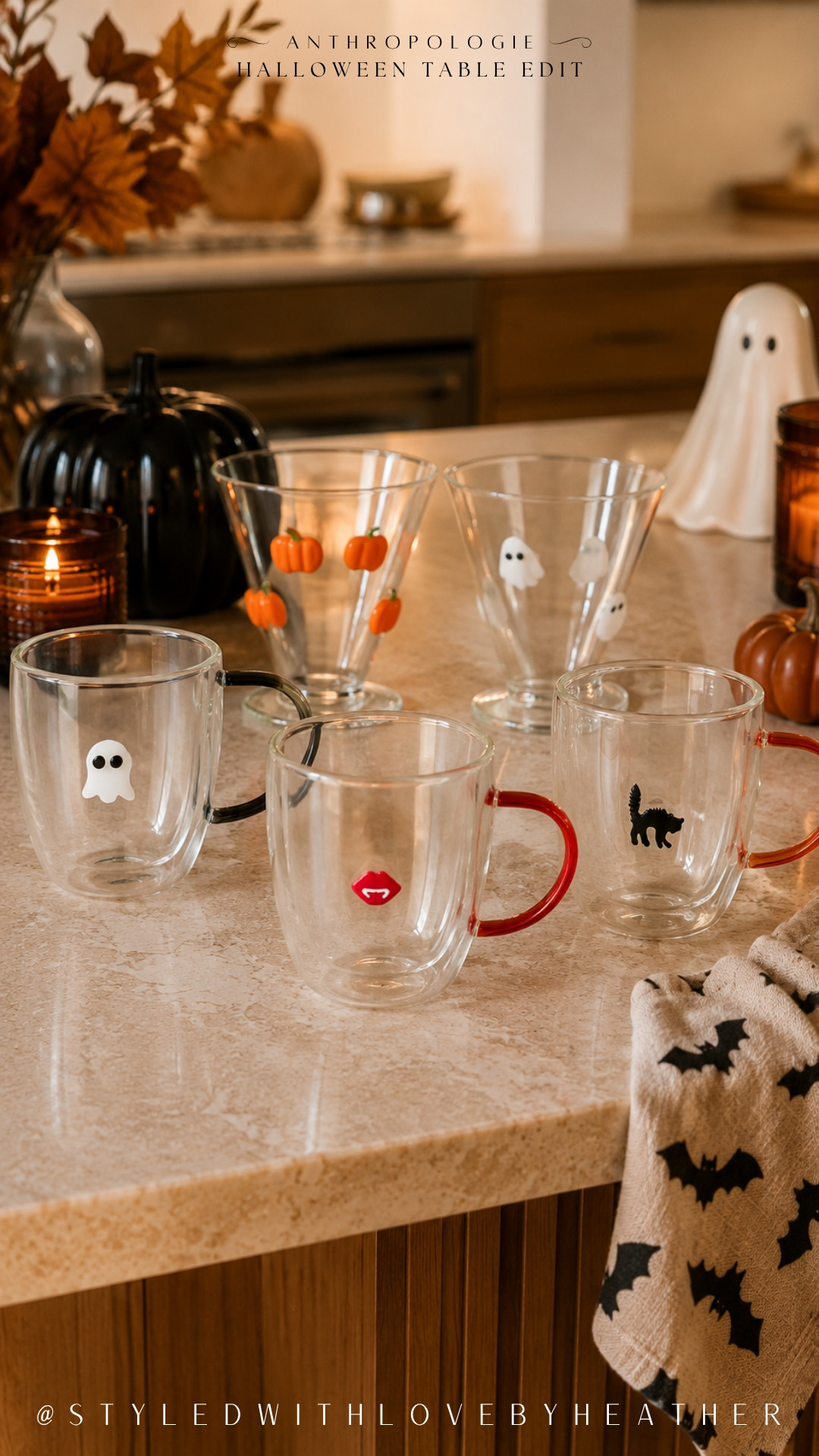 Okay, these might be the cutest Halloween glasses I’ve seen this season. 🎃👻 From tiny pumpkins and ghosts to cats and playful little details, each one feels like a collectible—and I love how they instantly make a Halloween drink or tablescape more fun. Shop the Anthropologie Halloween glassware now. 

 #LTKdayinmylife #LTKSeasonal #LTKHome