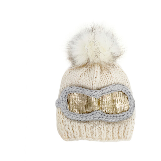 The Blueberry Hill | Ski Goggles, Cream (White, Size 3-6M) | Maisonette | Maisonette