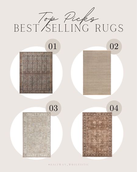 Our top four best selling and favorite rugs! 

#homedecor #livingroom #arearug #rugsusa #potterybarn 

#LTKfindsunder100 #LTKhome #LTKsalealert