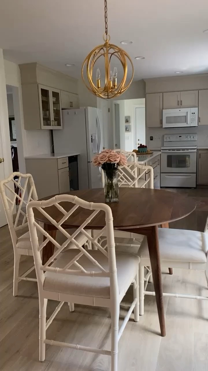 This round kitchen table is current on sale for Memorial Day! It’s the perfect size, so versatile, and goes with many different home decor styles!

Mid century modern, transitional, wood table, eat in kitchen, dining room table, open concept, sale finds, Wayfair finds, Shannon Russo Interiors 

#LTKsalealert #LTKhome