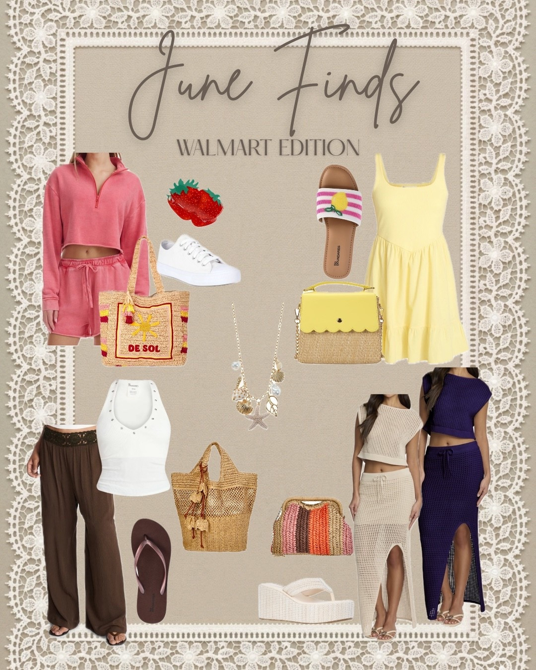 ☀️ JUNE FINDS: Walmart Edition! ☀️

Walmart is absolutely crushing it with the summer arrivals right now! From effortless beach cover-ups to the cutest pop-of-color accessories, you don’t have to break the bank to look chic this season. 🍓✨

I am completely obsessed with that yellow sundress and the matching straw bag—perfect for vacation or weekend brunch. Which look is your favorite? 👇

#LTKootd #LTKdayinmylife #LTKgrwm