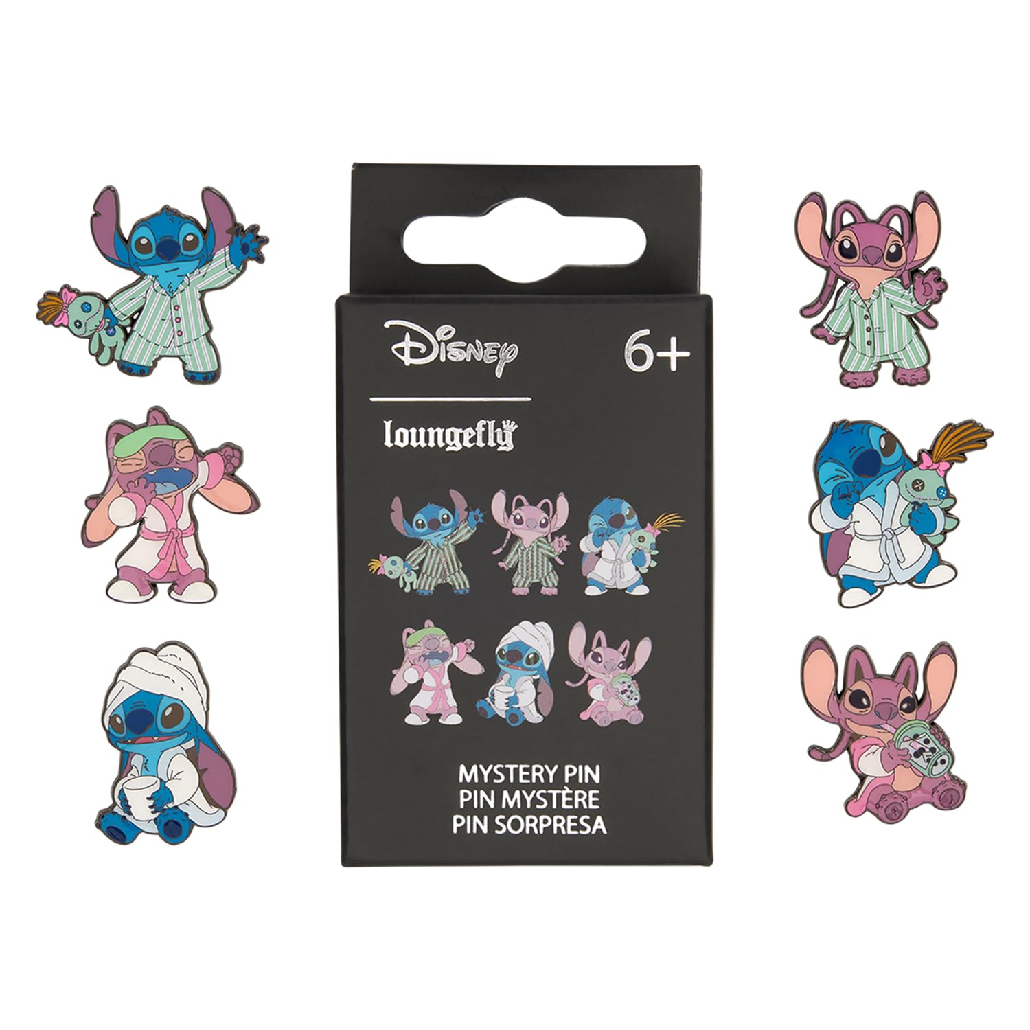 Loungefly - Disney - Stitch - Stich & Angel In Pyjamas Enamel Pin - 1 Of 6 to Collect - Styles Va... | Amazon (UK)