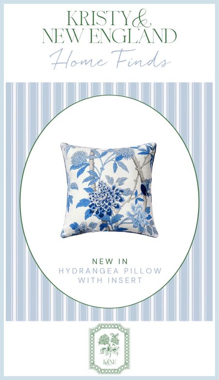 Love this blue hydrangea print pillow 

#LTKhome