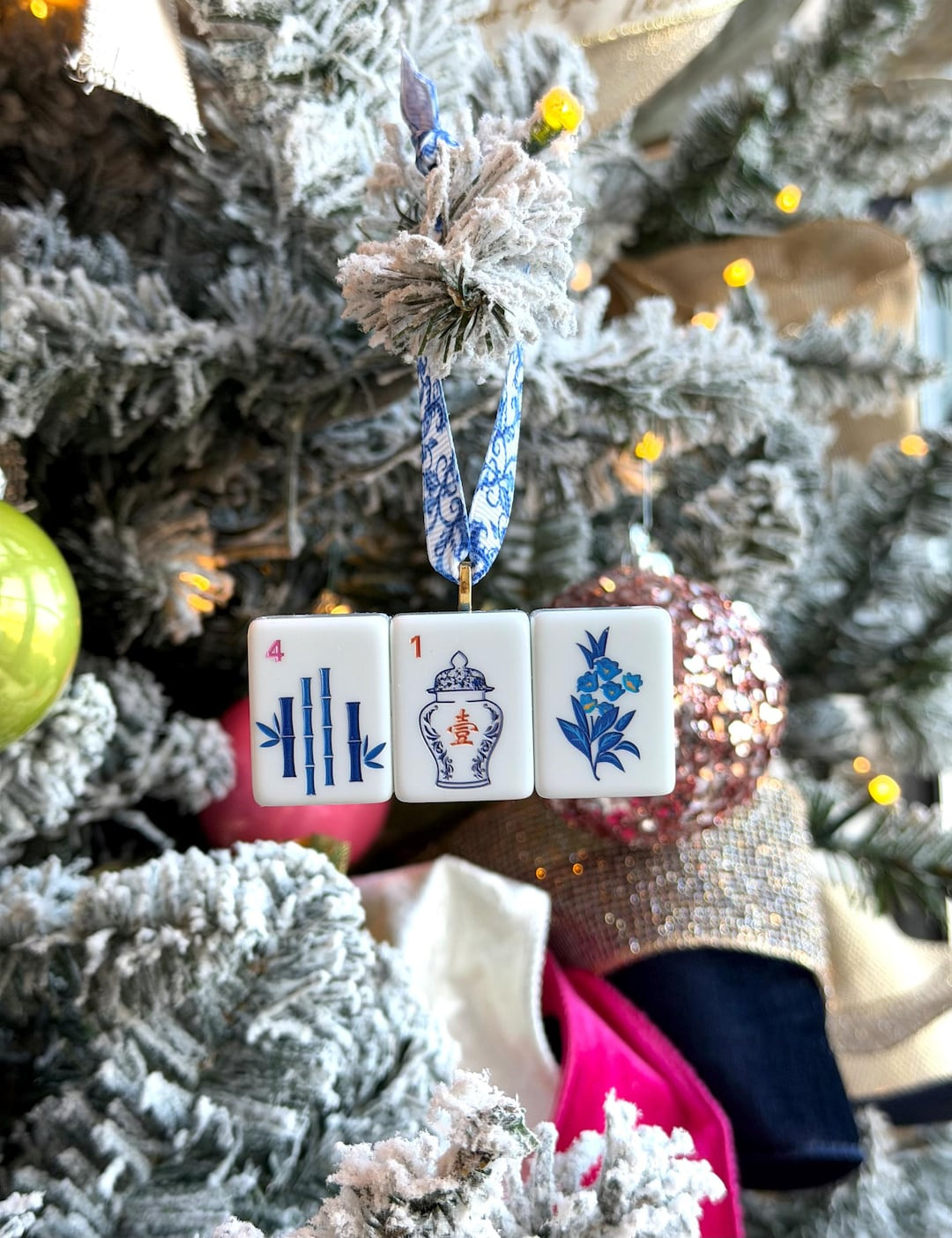 Mahjong Tiles Christmas Ornament Mahjong Gifts - Etsy | Etsy (US)