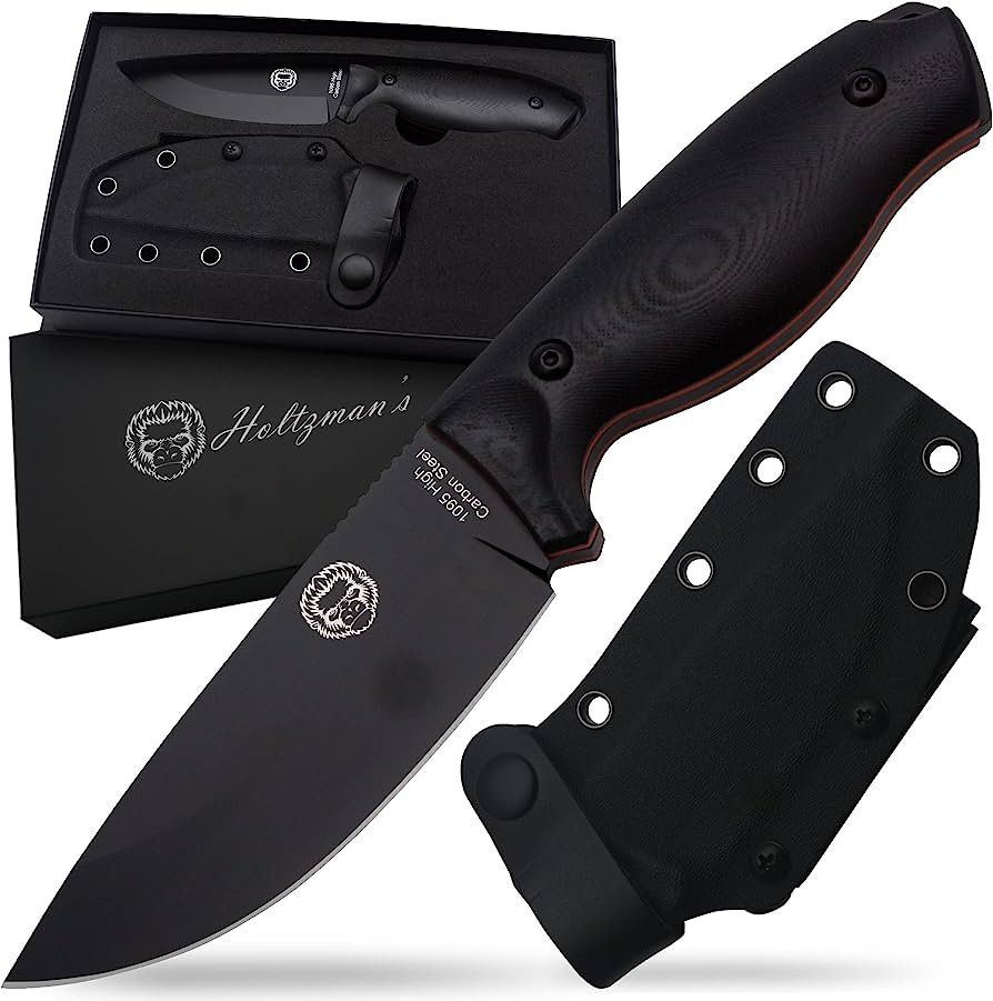 Bushcraft Survival Knife | Full Tang Fixed Blade Outdoor Camping Hunting Knife In Sheath Gift For... | Amazon (US)