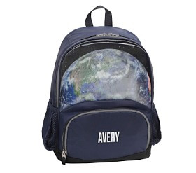 Mackenzie Earth & Moon Holographic Backpacks | Pottery Barn Kids