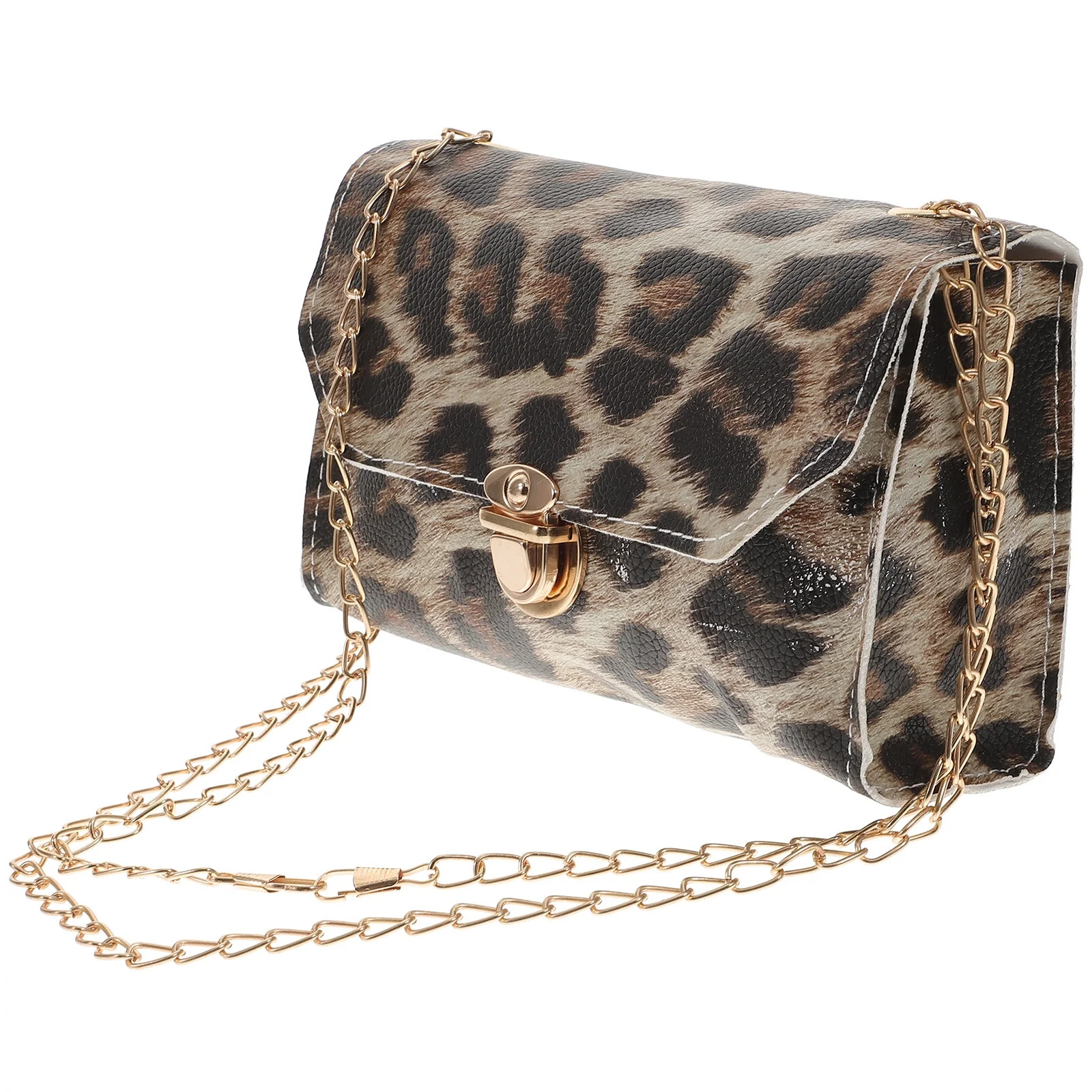 Kesenlong Women Printed Cross Body PU Leather Shoulder Bag Casual Chain Satchel Bags (Leopard Pri... | Walmart (US)