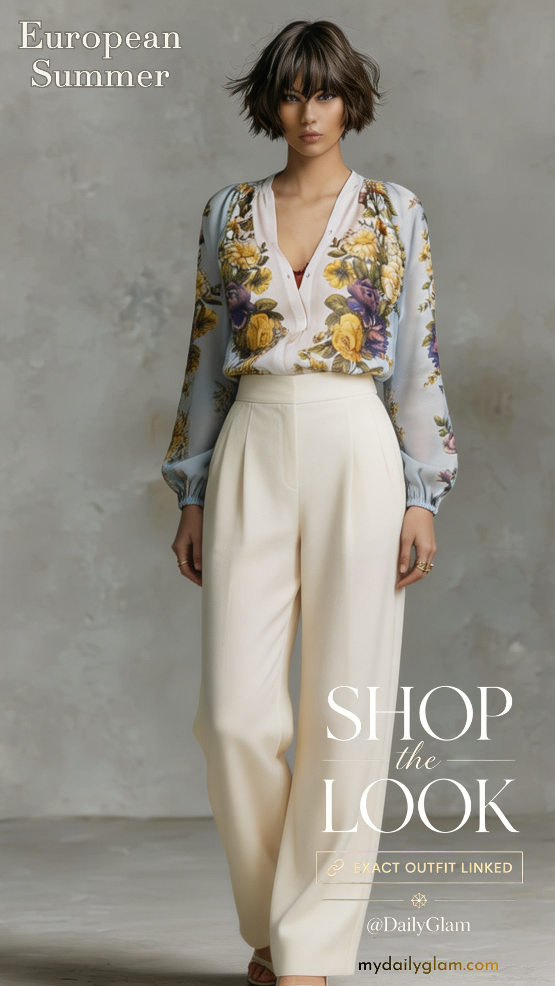Elegant Mature Women Smart Casual Summer Outfit Over 40



#VintageFloralStyle #ElegantSummerOutfit #WideLegTrousers 

 #LTKootd #LTKOver40 #LTKWorkwear