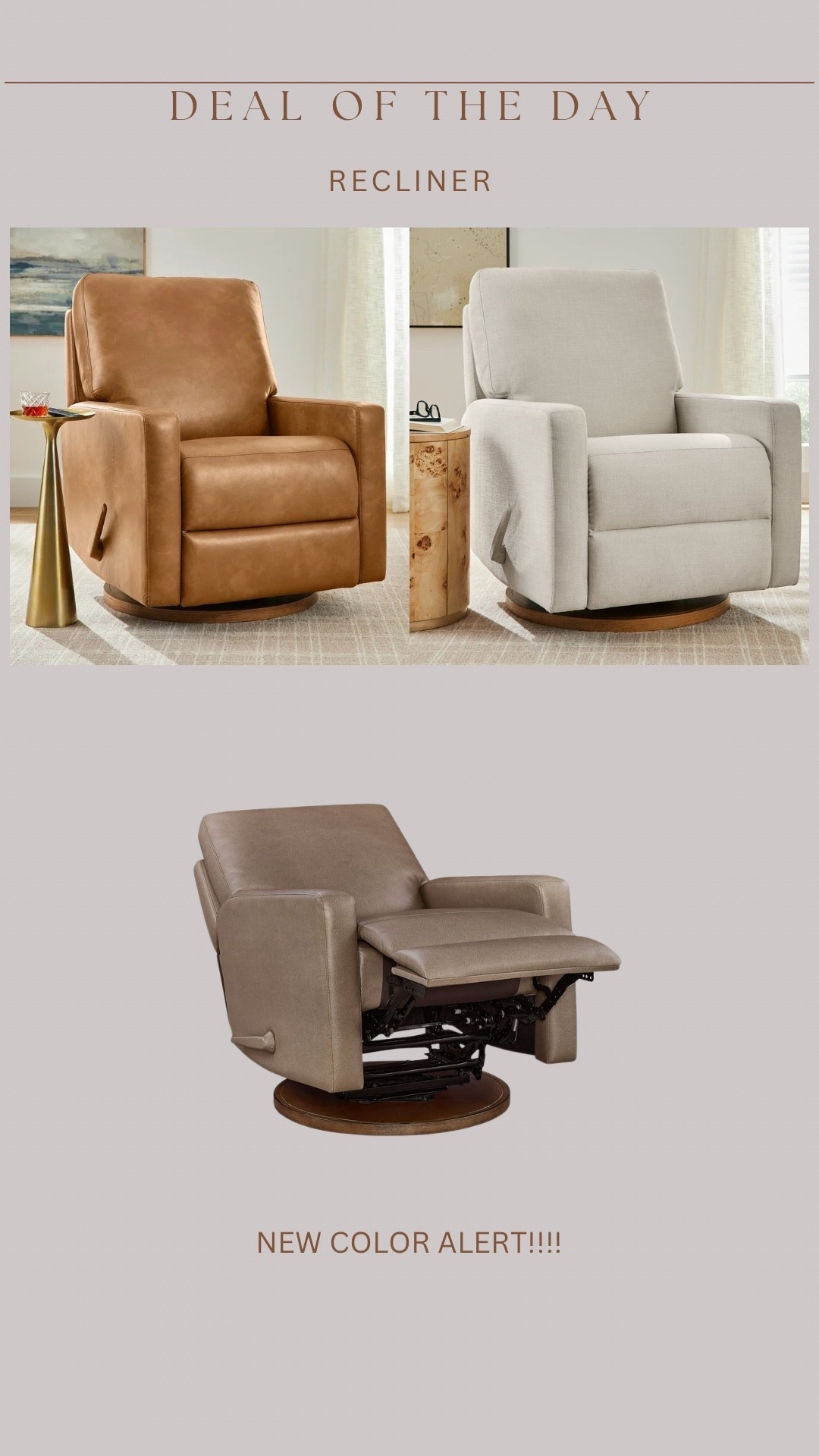 New color alert for Walmarts most loved recliner!!! 😍😍🙌🏻🙌🏻 pretty enough for living room, and also great for nursery! 

#LTKFamily #LTKmomlife #LTKBaby