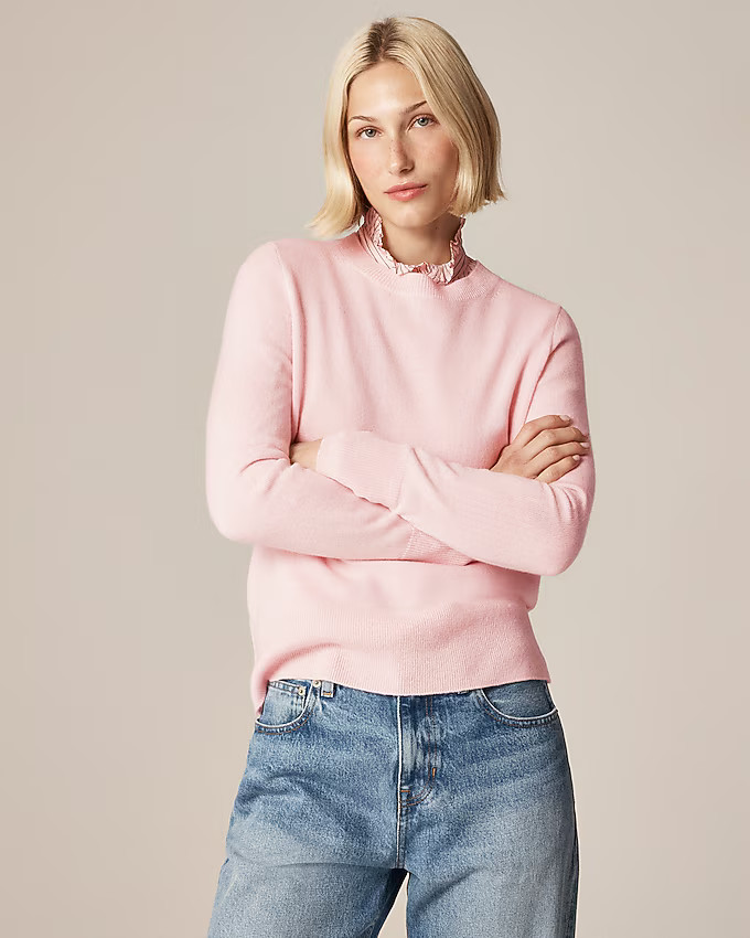 Cashmere classic-fit crewneck sweater | J. Crew US