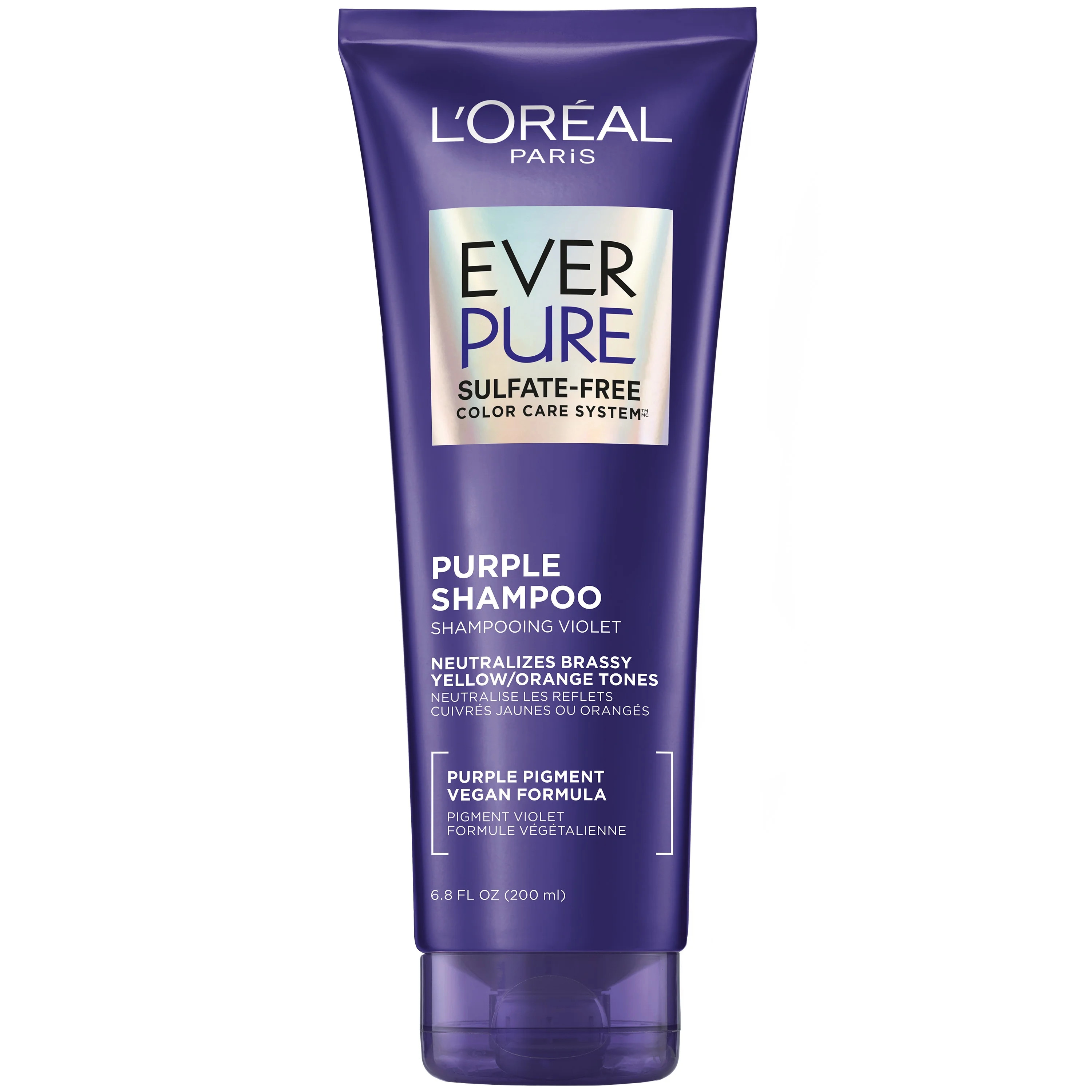 L'Oreal Paris EverPure Sulfate Free Purple Shampoo - Squeeze Bottle, 6.8 fl oz - Walmart.com | Walmart (US)