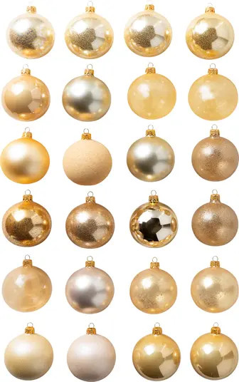 Balsam Hill Set of 24 Assorted Glass Ornaments | Nordstrom | Nordstrom