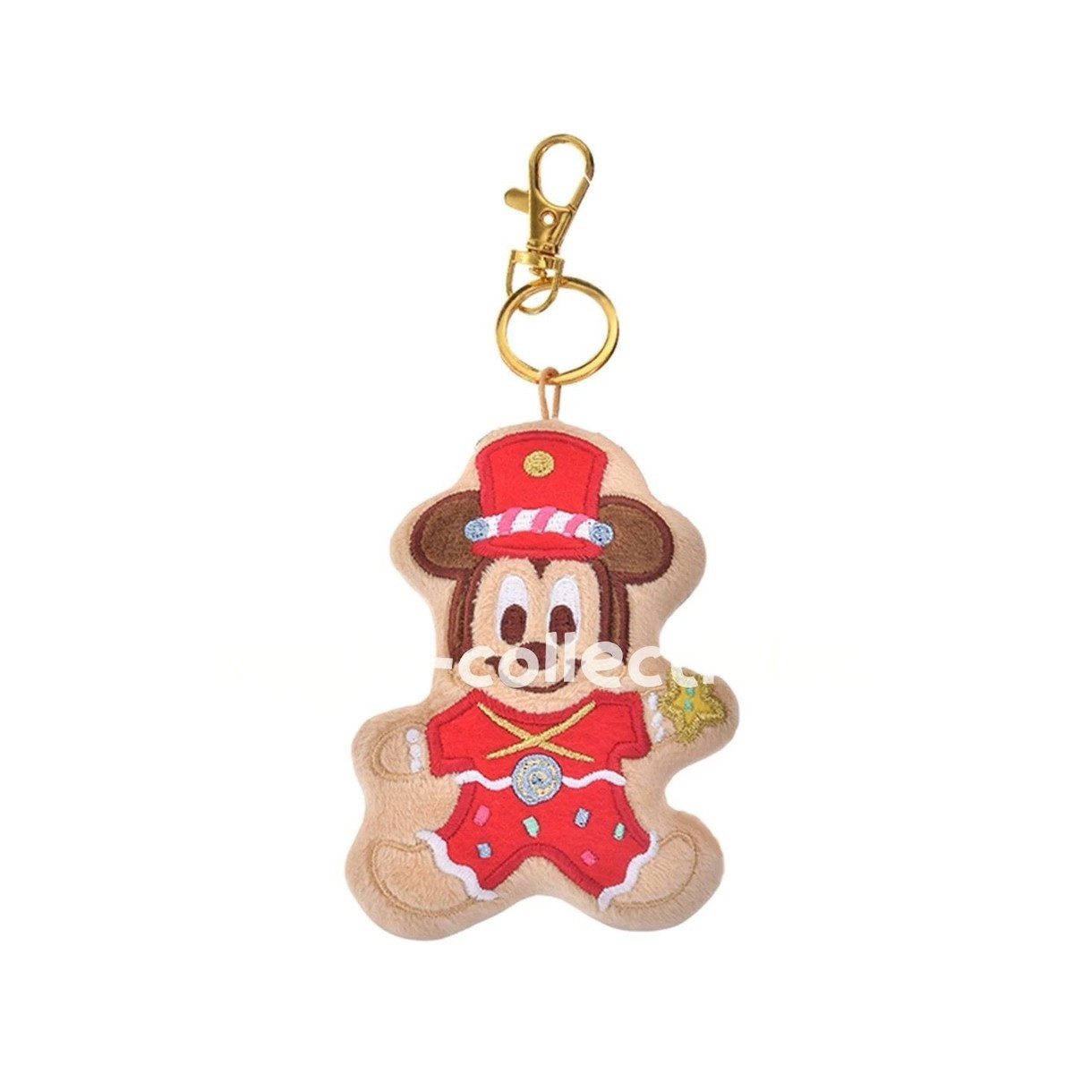 2025 Shanghai Disney Christmas Mickey Mouse  gingerbread man plush bag charm | eBay US