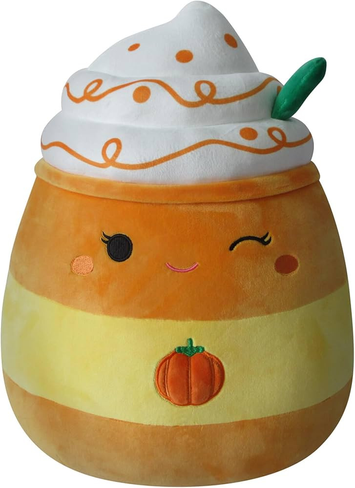 Squishmallows Original 14-Inch Delindy Orange Pumpkin Spice Latte - Large Ultrasoft Official Jazw... | Amazon (US)