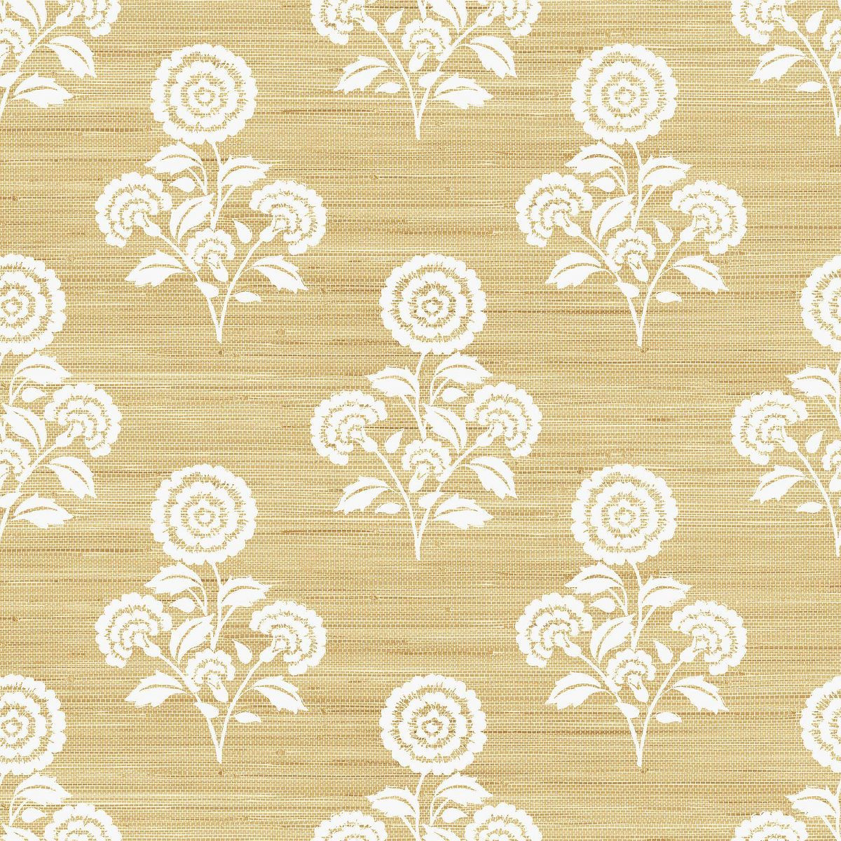 Brewster Flourish Block Print Wheat Faux Grasscloth Peel and Stick 1pc Wallpaper | Target