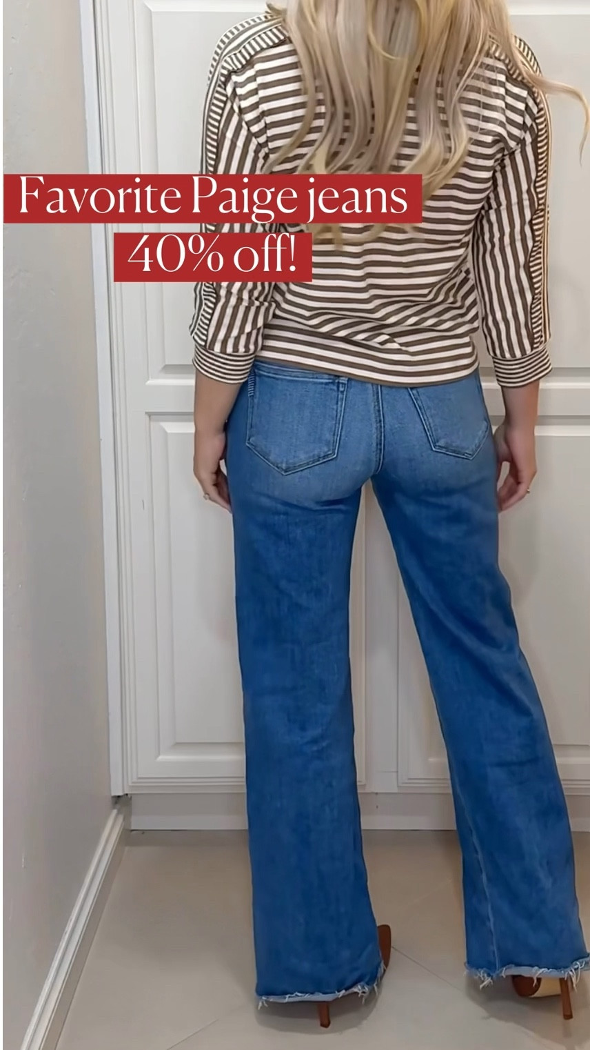 Anessa jeans (the perfect soft, comfortable, wide leg jeans) so flattering too!
Paige jeans 

#LTKOver40 #LTKSeasonal #LTKSaleAlert