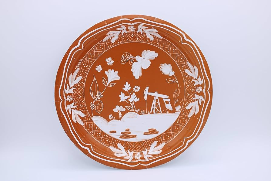 Nodding Donkey Pavilion Disposable Paper Dessert Plates Pack of 8 - Great for outdoor events, bbq... | Amazon (US)