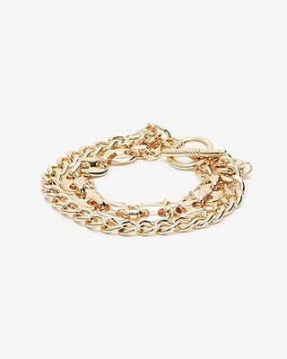 Thick Multi-Row Chain Bracelet | Express