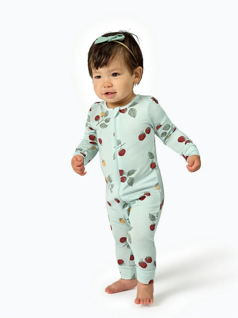 Modern Moments by Gerber Baby Neutral Super Soft Viscose Long Sleeve Coverall, Sizes Newborn - 12... | Walmart (US)
