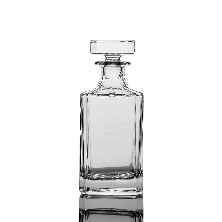Square 25oz Whiskey Decanter with Glass Stopper | Amazon (US)