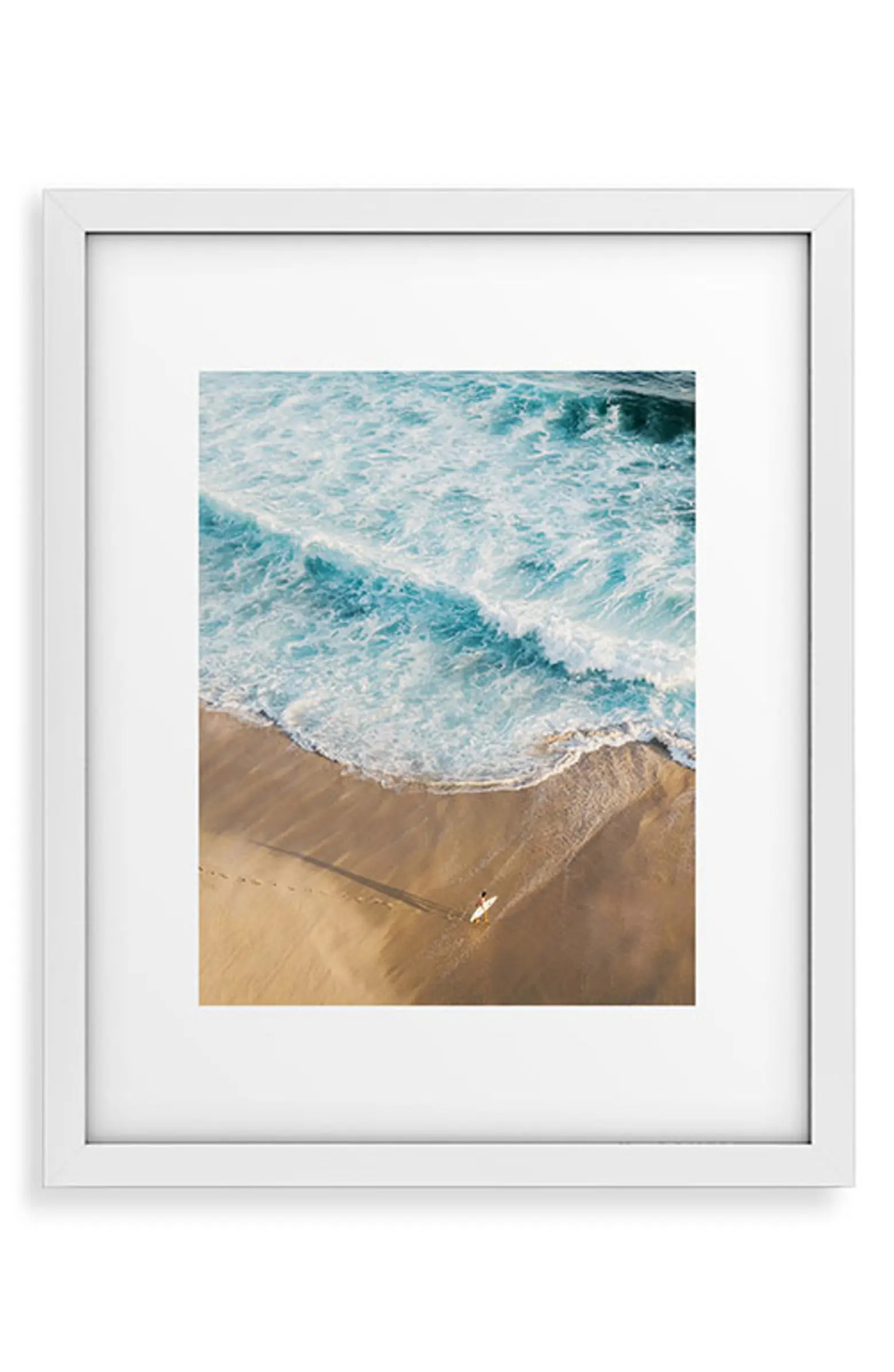 The Surfer & The Ocean Framed Wall Art | Nordstrom