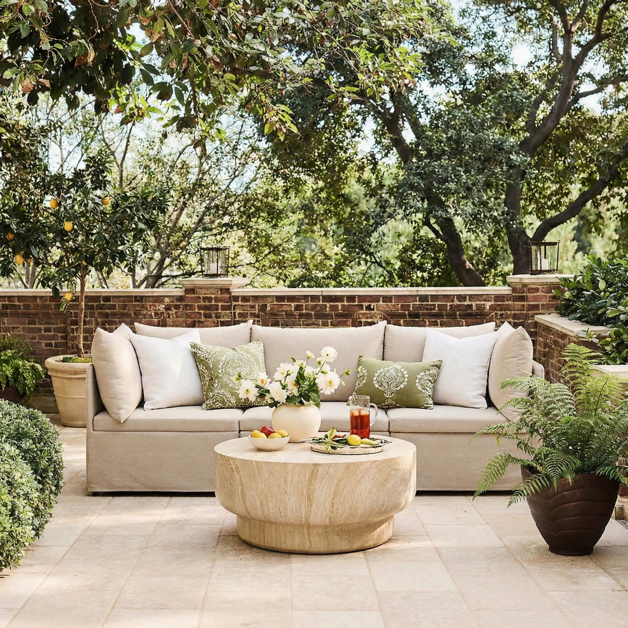 Irene Outdoor Modular Sofa Set Foldable & Portable Patio Sofa With Removable Cushions | Wayfair North America