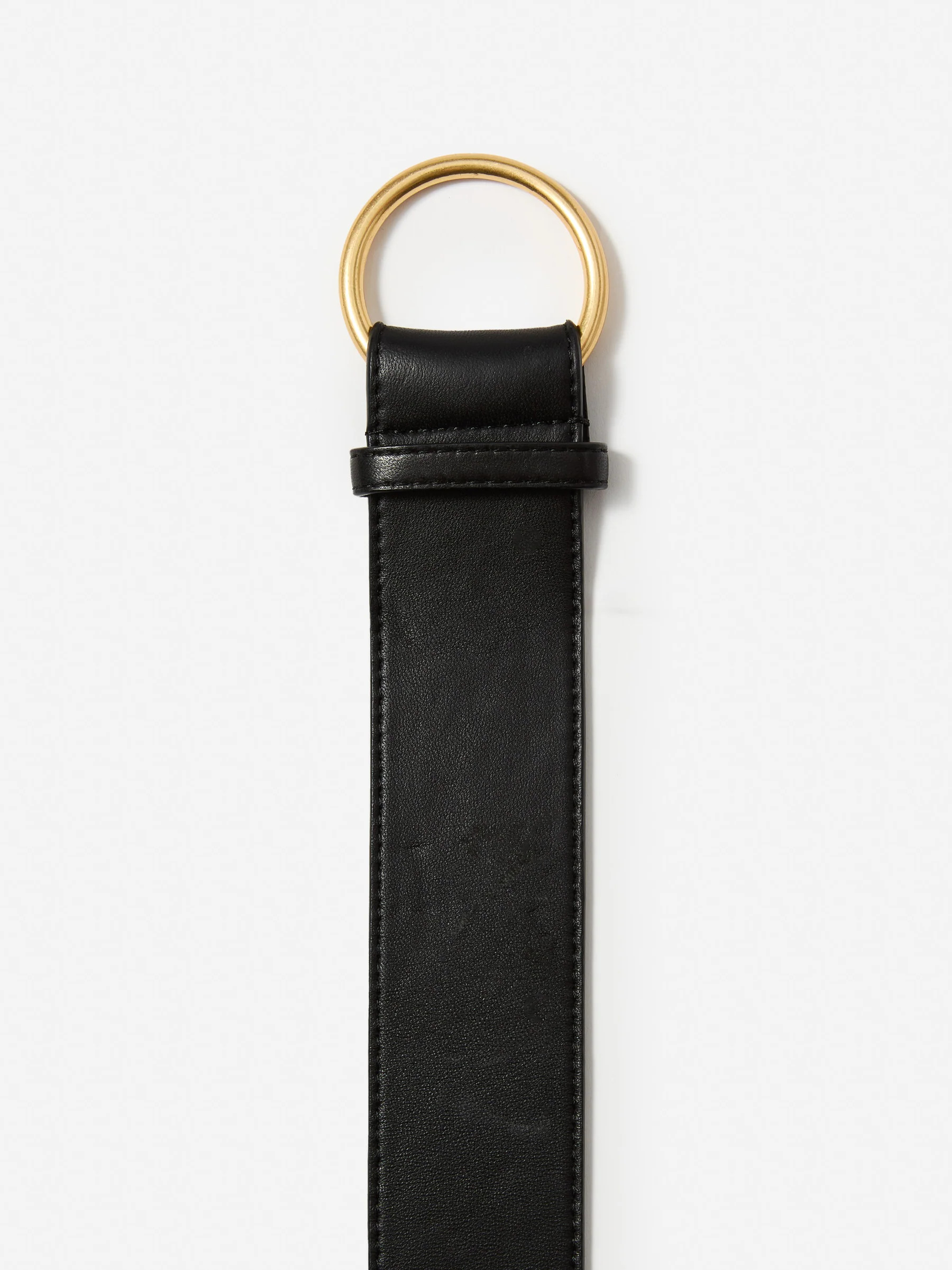 Black Solid Isobel Leather Belt | Women's Belts & Jewelry | J.McLaughlin | J.McLaughlin