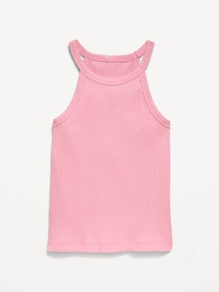 Fitted Ribbed Halter Tank Top for Toddler Girls | Old Navy (US)